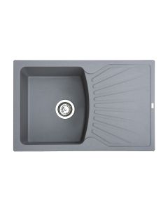 METALAC INKO Sudopera XGranitna Quadro Plus 770x500 fi 90 sa sifonom grafit - 372985