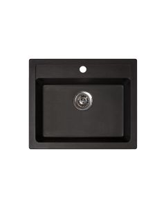 METALAC INKO Sudopera XGranitna Quadro 60 600x500 fi 90 sa sifonom crna - 161965