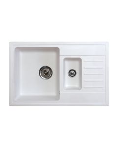 METALAC INKO Sudopera XGranitna Quadro Plus 1.5D 780x500 fi 90 sa sifonom bela - 158552