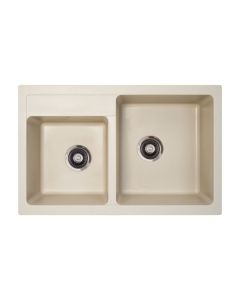 METALAC INKO Sudopera XGranitna Quadro Plus 2D 780X500 fi 90 sa sifonom šampanj - 175433-1
