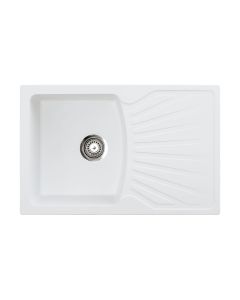 METALAC INKO Sudopera XGranitna Quadro Plus 770x500 fi 90 sa sifonom bela - 137409