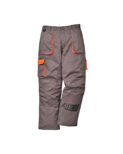 MONSUN Radne pantalone postavljene Contrast, siva/narandžasta - 54882L