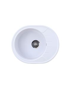 METALAC INKO Sudopera granitna xVenera M 620x500 fi 90 sa sifonom bela - 155198