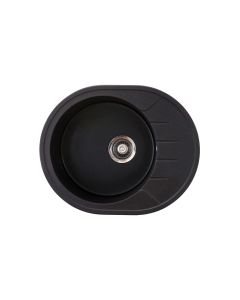 METALAC INKO Sudopera granitna xVenera M 620x500 fi 90 sa sifonom crna - 154026