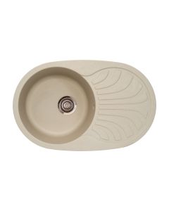 METALAC INKO Sudopera granitna xVenera PLUS 780x500 fi 90 sa sifonom šampanj - 175428-1