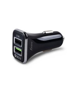 XWAVE Auto punjač, 2xUSB, 3A, C22-2, crna - 1280037