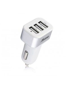 XWAVE Auto punjač, 3xUSB 2A, C22-3, srebrna/bela - 1280036