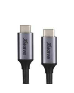 XWAVE Kabl Type C na Typ-C M-M 100W 20Gbps 5A 1m, crna - 1280162