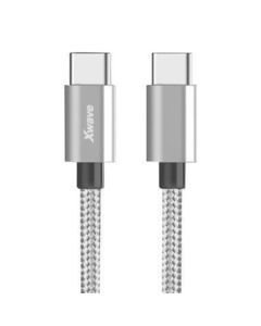 XWAVE Kabl Type C naType C, 3A ALU, pleteni, 1m, siva - 1280097