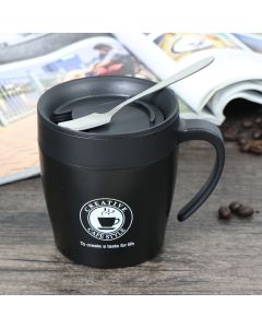 NEXUS Termos šolja sa kašičicom 330ml - Crna - YTS59-2