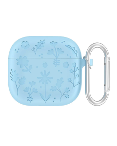 Zaštitna futrola Flower za Airpods 3 svetlo plava