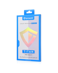 Zastitno staklo Tempered Glass Privacy Teracell Titan 2.5D za iPhone 15 Pro Max 6.7 crni - 217604