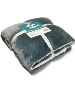 eHomeLiving Ćebe sa krznom 150x200cm svetlo sivo - ZB066-SVETLO SIVO