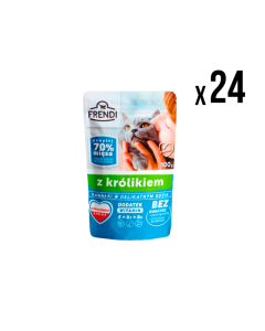 FRENDI Vlažna hrana za mačke sa zečetinom 100g 24/1
