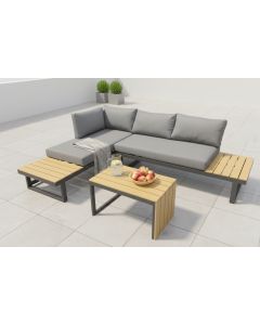 ZEN GARDEN Baštenska garnitura Solara, siva/natur