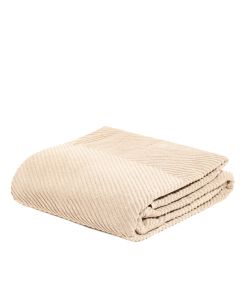 DEKOR DOM Frotir prekrivač ZIG ZAG GRANDE 200x210 - ALMOND 24