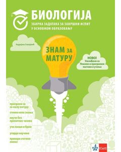 Znam za maturu - biologija, 2. izdanje - 9788653308254