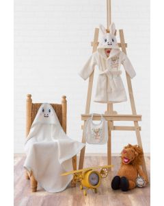 DEKOR DOM Bade mantil set CB BABY BATHROOM SET - ZURAFA