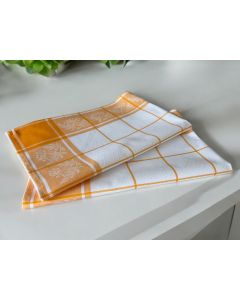 VIKTORIJA Kuhinjska krpa Žuta boja 50x70cm model kocka - VLK000101-zutakocka