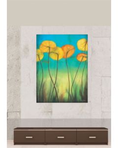 DELTA LINEA Uramljena slika Žuti maslačak 60x80 cm - 6822