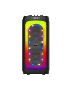 Bežični Bluetooth zvučnik sa dva mikrofona BKK K6502B, crna - ZV1008