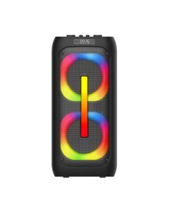 Bežični Bluetooth zvučnik sa dva mikrofona BKK K6507B, crna - ZV1014