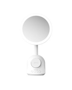 Zvucnik bluetooth + Ogledalo makeup + Bezicni punjac MagSafe SY-W02250 beli