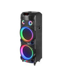 Zvučnik Bluetooth NDR-7022 80W 2*12 inca sa dva mikrofona crni