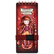 SANTORO Blok za beleške-spirala gore sa olovkom hemijskom Fire In My Heart Gorjuss 1171GJ01