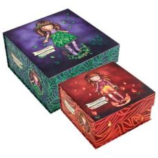 SANTORO Kutija ukrasna magnet To The Ends Of The Earth/Fire In My Heart pk2 Gorjuss 1191GJS02!!