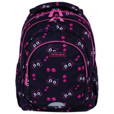 ASTRABAG Ranac đački anatomski 3zipa AB330 Cat's Eyes 502024051 crno-roze