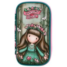 SANTORO Pernica puna ovalna 1zip 1preklop Woodland Wildflower Gorjuss 1046GJ24