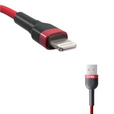 MS Kabl USB-A 2.0 na Lightning, 1m, crvena