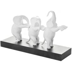 ENA Dekoracija slonovi 33x10x20 cm