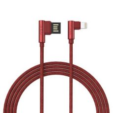 GOLF USB kabl na Lighting 90° GC-48m 1m, crvena