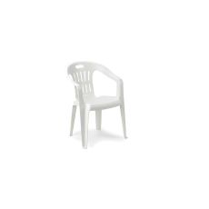 IPAE-PROGARDEN Baštenska stolica plastična Piona - bela 56 × 55 × 78 cm