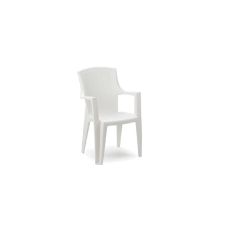 IPAE-PROGARDEN Baštenska plastična stolica Eden - bela 60 × 62 × 89 cm