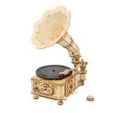 ROBOTIME Classical Gramophone (Electric rotate mode & Hand rotate mode)