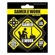 PYRAMID INTERNATIONAL Gamer at Work Vinyl Sticker