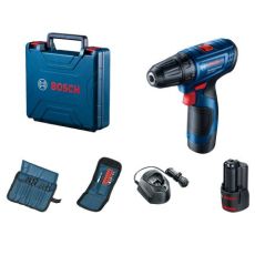 BOSCH Aku. bušilica/odvrtač GSR 120-LI; 2x2,0Ah + 23-delni set bitova za bušenje i uvrtanje sa držačem u koferu