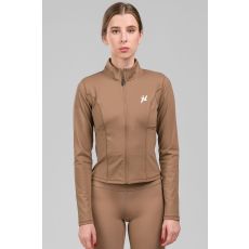 TYRO Yoga Zip Jakna za žene, braon