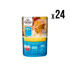 FRENDI Vlažna hrana za mačke Junior Piletina 100g 24/1