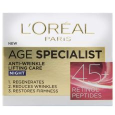 L'Oreal Paris Age Specialist Anti-Wrinkle 45+ Noćna nega protiv bora 50 ml