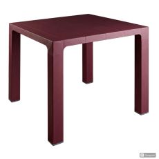 SANJA IPPI Plastični baštenski sto 80x80cm Orfeo, bordo