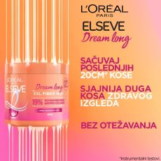 L'Oréal Paris Elseve Maska za kosu Dream long XXL fiber, 400 ml