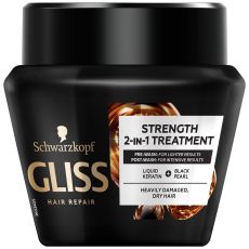 GLISS Maska za kosu u teglici Ultimate repair, 2u1, 300 ml