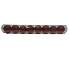 Novogodišnje kugle crvene set 1/8 6 cm, 126003