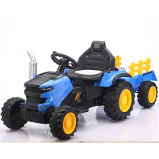 PREMIUM STIL Dečiji traktor sa prikolicom i daljinskim plavi