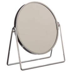 FIVE Ogledalo na stalku 20,5x18,5cm hrom metal siva