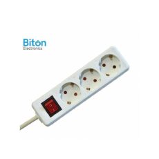 Biton Electronics Prenosna priključnica 3 / 3 met prekidač PP/J 3X1.5mm (ET10105)